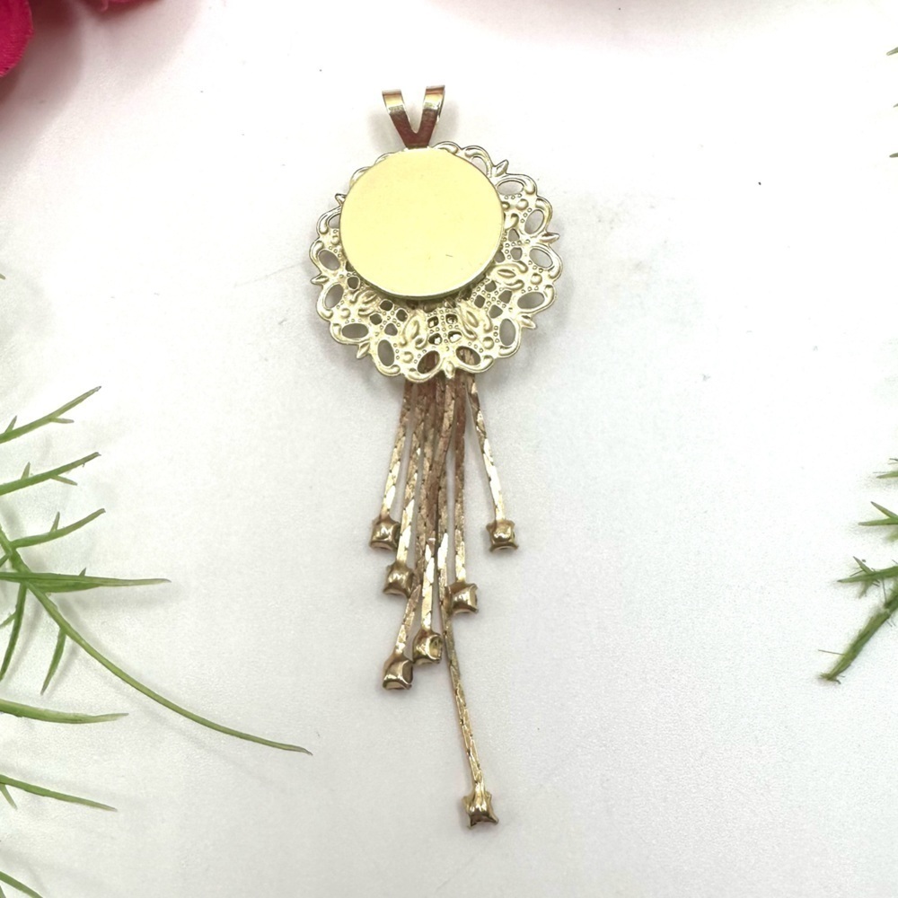 NEW⚜️Golden Crystal Fringe Charm Pendant - Picture 3 of 6
